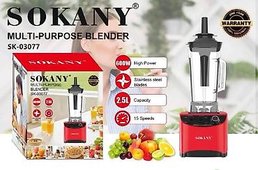 Блендер SOKANY SK-03077 (Multi‑Purpose) - Мощность: 600 Вт (High