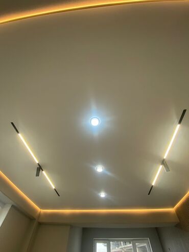 Натяжной потолок: Натяжной потолок Глянцевое, Матовое, 3D потолки Гарантия, Бесплатная консультация, Бесплатный замер — 4