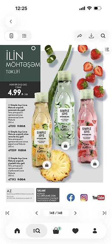 hamam ucun aksessuarlar: Oriflame Love Nature və digər seriyalardan gündəlik baxım məhsulları — 3