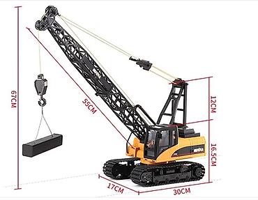 автомобильный набор: Huina 1572 RC Crane. Oyuncaq pultla idare edile bilen kran. Bütün — 6