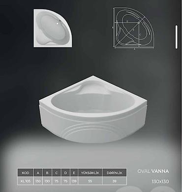 hovsan hamam: Yeni Vanna, Akril, 90x90 sm, Ödənişli çatdırılma — 5