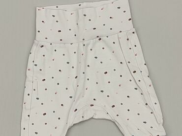 białe legginsy: Legginsy, H&M, 0-3 m, stan - Dobry