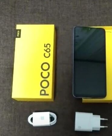 aiphone 8: Poco C65, Новый, 256 ГБ, цвет - Черный, 2 SIM