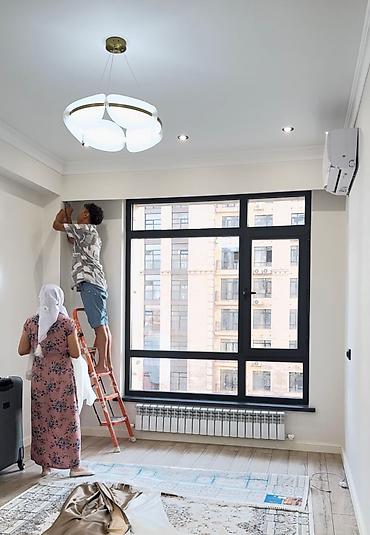 Мелкосрочные работы: Установка карнизов любого типа. Также вешаем шторы и тюли — 6