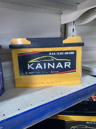 Аккумулятор автомобильный KAINAR 6СТ-75VL R(0) - Емкость: 75 А·ч - at lalafo.kg Аккумулятор автомобильный KAINAR 6СТ-75VL R(0) - Емкость: 75 А·ч -