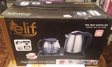su matoru: Elif Tea Tray Kettle Set – Model EL-646 Məhsul təsviri: - Elektrikli — 1