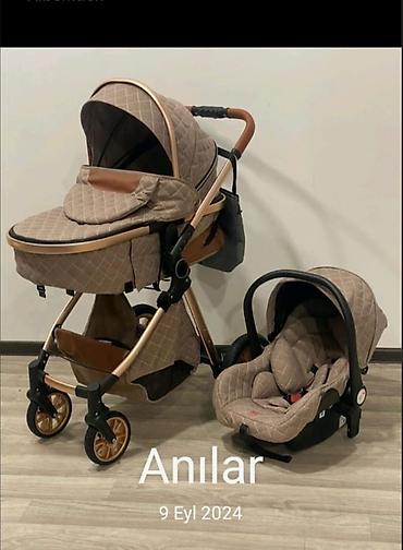 Modullu arabalar: 3-ü-1-də uşaq arabası və avtomobil oturacağı dəsti - Komplekt: körpə — 1