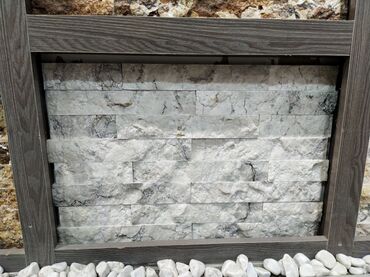 kabancik daslari qiymeti: Təbii daş dekor panelləri - Material: təbii daş (açıq boz-ağ damarli