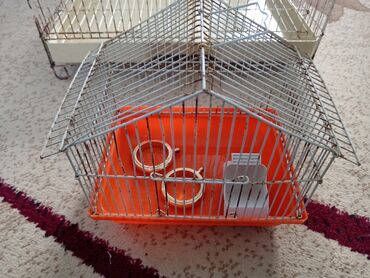 Qəfəslər: Quş qəfəsləri dəsti - 2 ədəd metal qəfəs: biri böyük, biri kiçik — 2