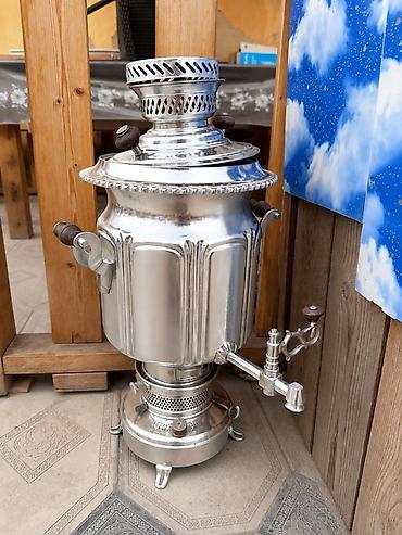 samovar 10 litre: Samovar satılır qədimi həm odunla yanır həmdə nöyütlə — 1