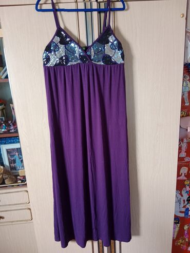 čipkaste haljine svecane haljine do kolena: M (EU 38), L (EU 40), color - Purple, Cocktail, With the straps