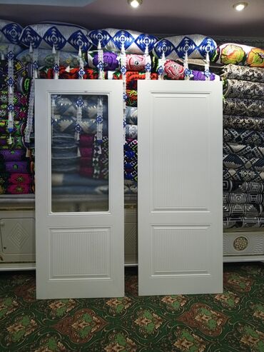 шторы на дверь: Ички эшик айнек менен, Жыгач, Double leaf of doors, Россия, түсү - Ак, 200 * x 80 см, Жаңы