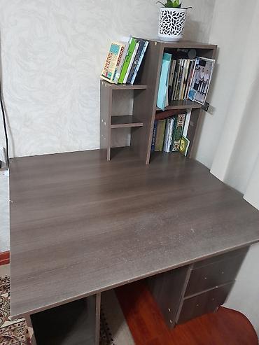 study table: Компьютерный стол, Б/у, С полками — 2