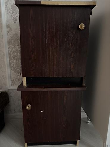 İki bölməli kiçik şkaf - Material: ağac teksturalı laminat/MDFlam