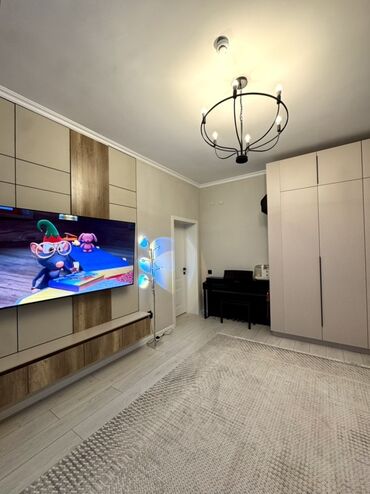 продажа 1 комнатных квартир в бишкеке: 1 комната, 52 м², Элитка, 18 этаж, Дизайнерский ремонт