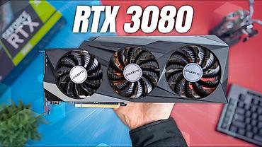 Комплектующие для ПК: Видеокарта для ПК, Б/у, Gigabyte, GeForce RTX, 10 ГБ — 1