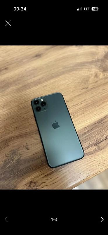 iphone 11 цена бишкек бу: IPhone 11 Pro, Колдонулган, 64 ГБ, Matte Midnight Green, Коргоочу айнек, Каптама, 73 % — 3