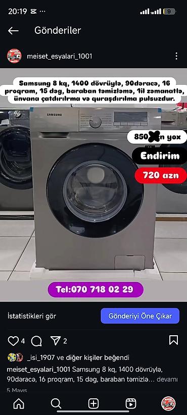 Paltaryuyan maşınlar: Paltaryuyan Anbardan satiş.Qimətlər aşagida qeyd olunub.Ünvana — 115