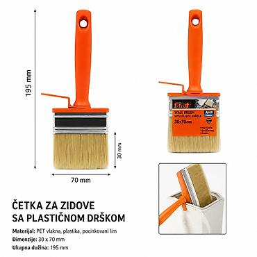 KMT Plastična drška tip strugač četka 9369248 Opis proizvoda: - Četka
