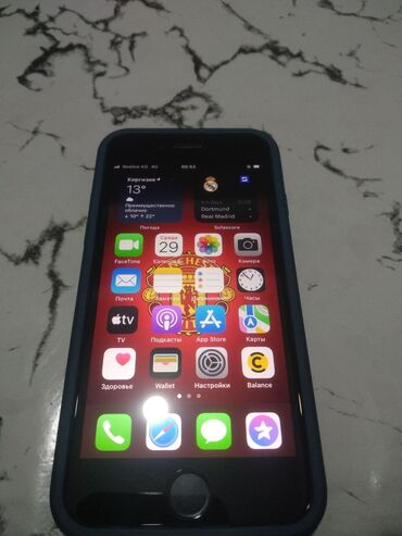 iphone 7s: IPhone SE 2020, Б/у, 128 ГБ, Черный, Защитное стекло, Чехол, 78 %