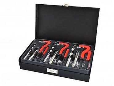 mini abrihter: Set za reparaciju navoja – Helicoil tip, u metalnoj kutiji - — 8