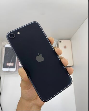 сколько стоит аккумулятор для телефона: IPhone SE 2020, Колдонулган, 128 ГБ, Кара, Заряддоочу түзүлүш, Кабель, Каптама, 74 %