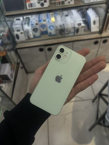 Apple iPhone: IPhone 13 mini, Б/у, 128 ГБ, Alpine Green, Защитное стекло, Чехол, Коробка, 78 %