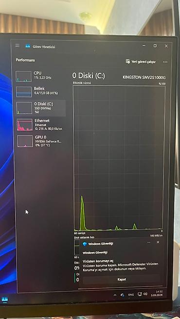 Masaüstü kompüterlər və iş stansiyaları: PC: * i5-12400F * RTX 4060 8GB * 16GB DDR4 RAM * 1TB Kingston NVMe — 9