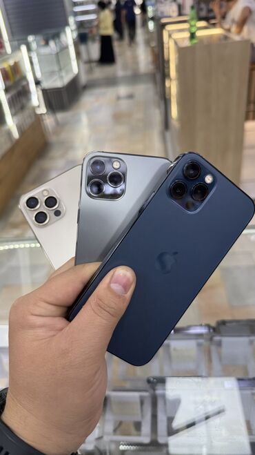 Apple iPhone: IPhone 12 Pro, Б/у, 128 ГБ, Защитное стекло, Чехол, Коробка, 95 %