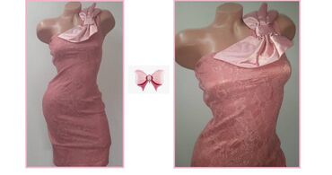 haljina i sako komplet: S (EU 36), color - Pink, Evening, Without sleeves