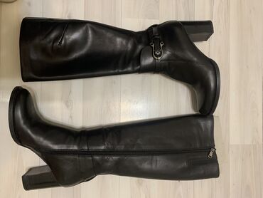 женская обувь размер 38: Сапоги, Размер: 37, цвет - Черный