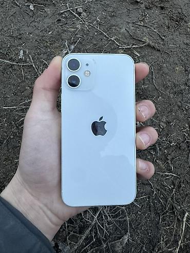 Apple iPhone: IPhone 12 mini, Б/у, 64 ГБ, Белый, 75 % — 1