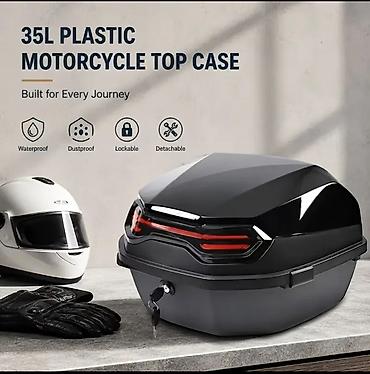 bisage za motor: Nov kofer 35 L za skutere, mopede i motor - Zapremina: 35 litara — 7