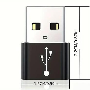 Druga oprema za računare i laptopove: Adapter sa USB C ženskim na USB A muški NOVO. OPIS PROIZVODA: Adapter — 3