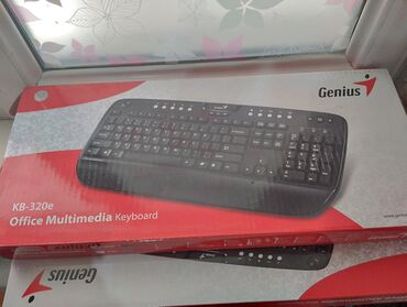 Клавиатуры: Keyboard genius kb 320-e multimedia black usb, 2500 за две клавиатуры