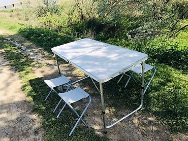 yığılan stol: Piknik stolu teze mallar Endirimde Piknik masasi Masa ve oturacaqlar — 2
