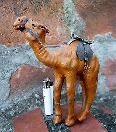 Figure: Vintage KOŽNA figura KAMILE. Handmade. ORIGINAL made in Egypt. Vintage — 6