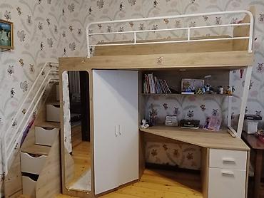 iki: Uşaq/yeniyetmə üçün kombinə olunmuş loft tipli mebel dəsti - Yuxarı — 1