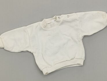 sweterek biały dzieciecy 68: Sweatshirt, 3-6 months, condition - Good