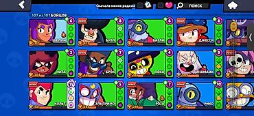 brawl stars: Игровой аккаунт Brawl Stars. Основные параметры: -107/107 персонажей — 2