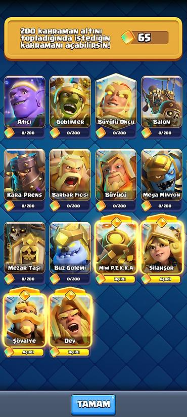 sandıqca: Clash Royale hesabı – geniş emosiya kolleksiyası və resurslarla - — 10