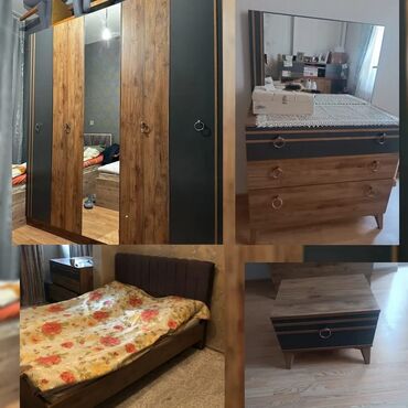 купить двуспальная кровать: İkinəfərlik çarpayı, Dolab, Termo, 2 tumba, İşlənmiş