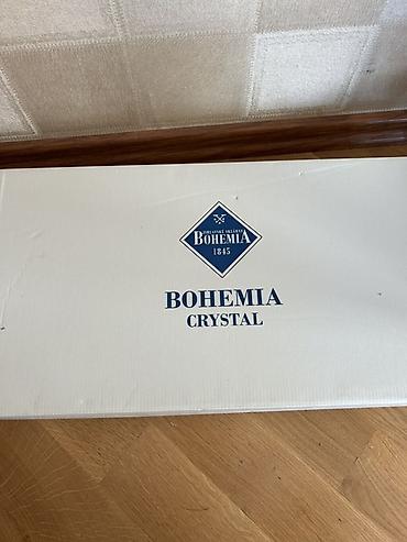 xrustal qutuda: Qədəhlər, rəng - Ağ, Xrustal, 6 ədədli dəst, Çexiya — 6