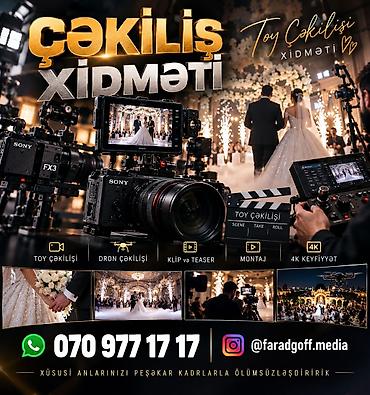 Video çəkiliş: Xüsusi günlər üçün Peşəkar Video Çəkiliş Xidməti Xidmət sahələri: - — 2