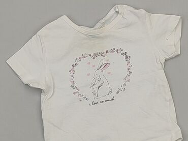 białe koszule dziewczęce: T-shirt, Fox&Bunny, 6-9 months, condition - Good
