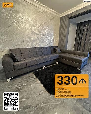 eyvan az: Künc divan – La Mini - Ölçülər: 260 × 160 sm - Mexanizm: açılan — 1