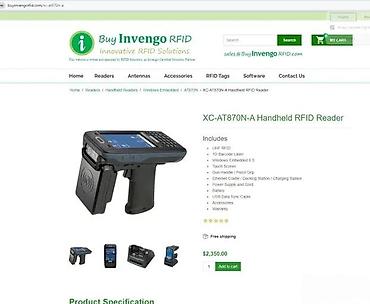 PDA i oprema: Invengo XC-AT870N-A ručni RFID čitač - UHF RFID čitač sa pištoljskom — 4
