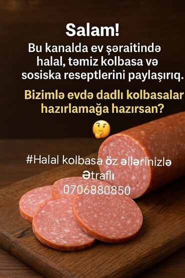 Şirəsıxanlar: Məhsul: Evdə kolbasa və sosiska hazırlamaq üçün kolbasa qabıqları