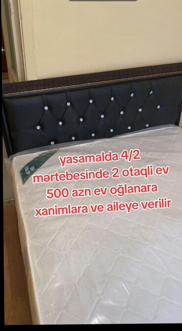 biləcəri kirayə evlər 2024: Yasamalda 4/2 mertebesinde 2 otaqlı ev aileye oglanara ve xanımlara