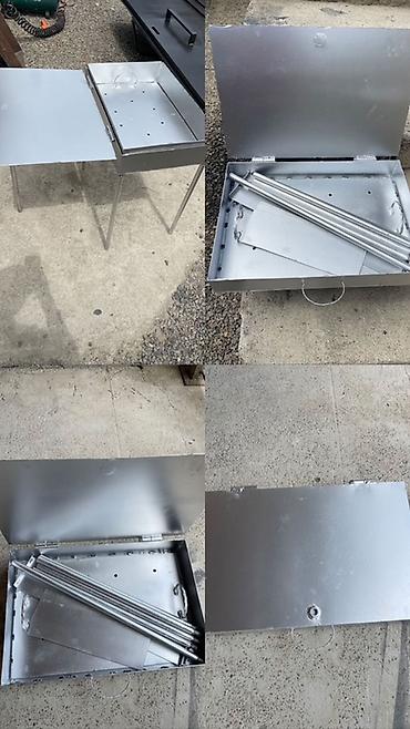 topdan mallar: Daşınan metal manqal/şamdan ocağı - Material: qalın metal — 1